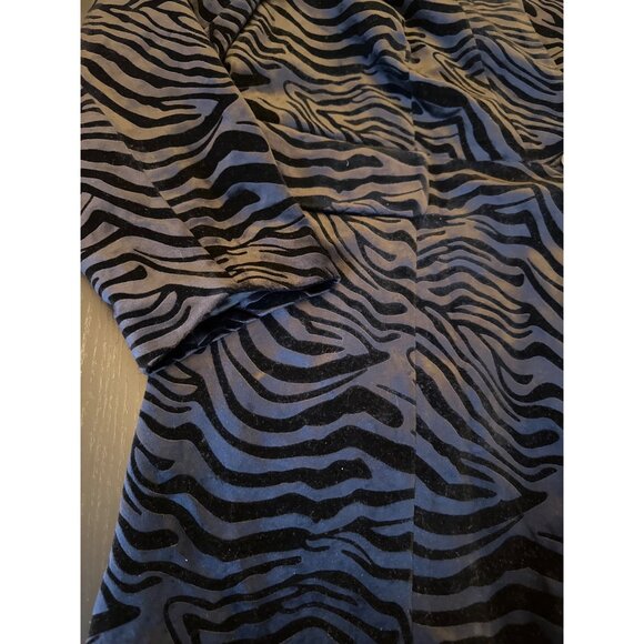 Chicos Animal Print Velvet Jacket Size 16/18 Polyester Black & Gray Witchy Goth - Picture 4 of 7